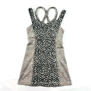 Lululemon Happy Strappy Tank Ace Spot Grain Black Dottie Dash Grain Black